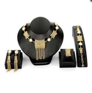 High Fashion Bold 4 Piece Tassel Jewelry Set