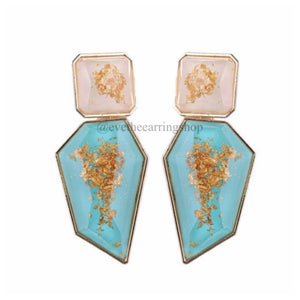 Fabulous & Fly Irregular Shaped Bold Statement Studs (Assorted Colours)