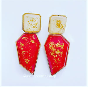 Fabulous & Fly Irregular Shaped Bold Statement Studs (Assorted Colours)