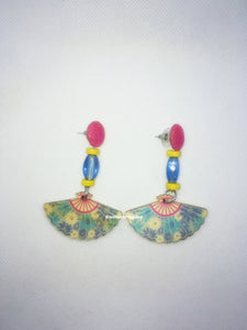 Boucles d'oreilles pendantes "Chine" (faites à la main)