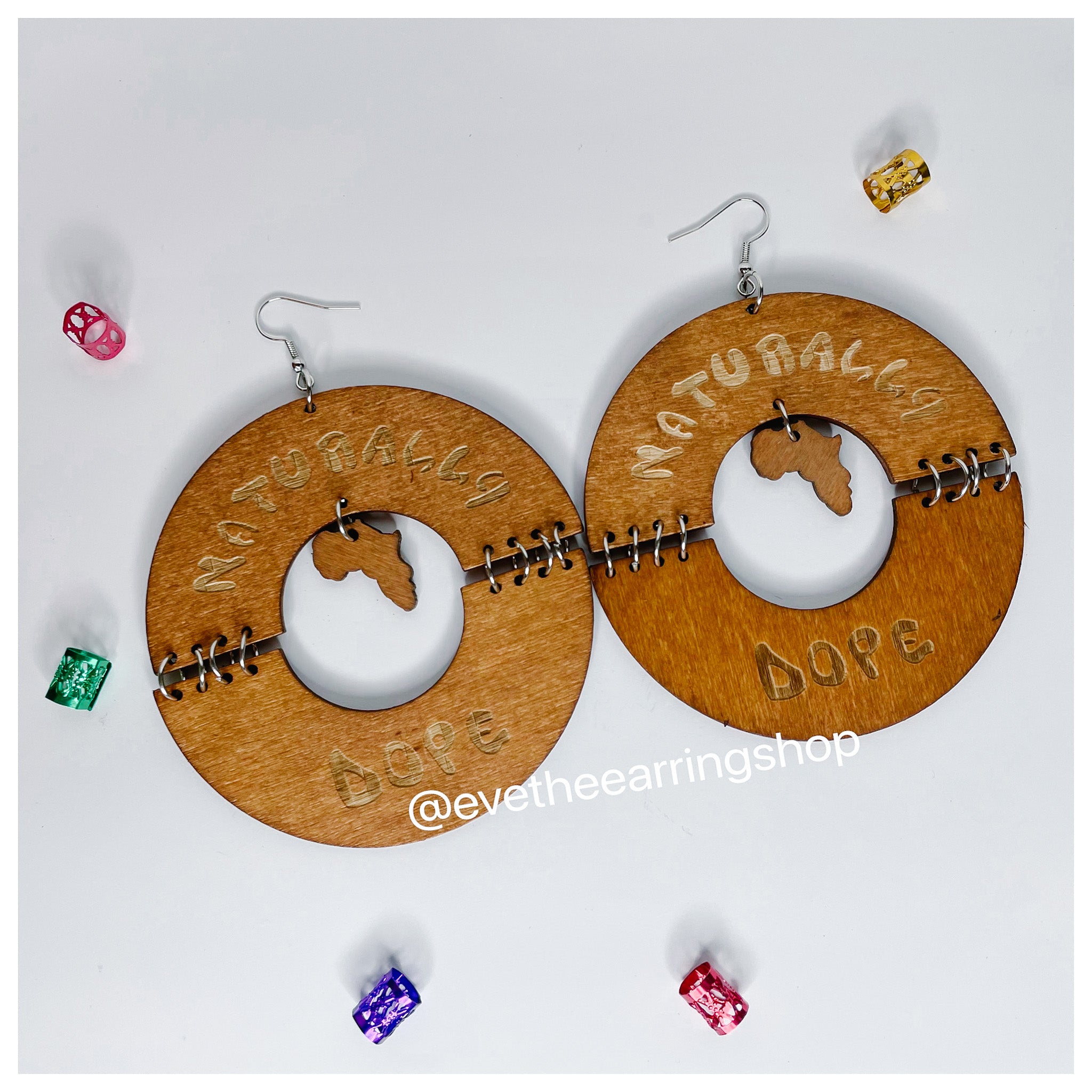 "Naturally Dope" Wooden Earrings