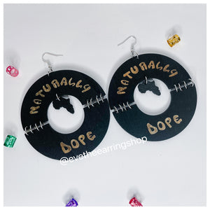 "Naturally Dope" Wooden Earrings