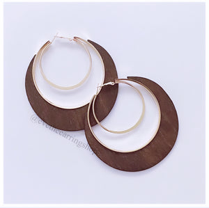 Large Hoop Earrings (Assorted Colors)