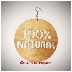 100% Natural Wooden Earrings