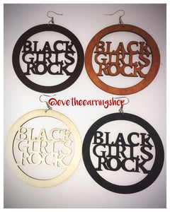 Black Girls Rock Wooden Earrings EVE: The Earring Shop