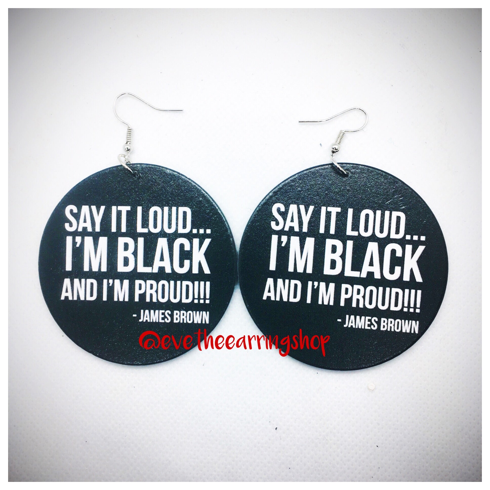 "Black & Proud" Wooden Earrings
