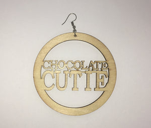 CHOCOLATE CUTIE Wooden Earrings