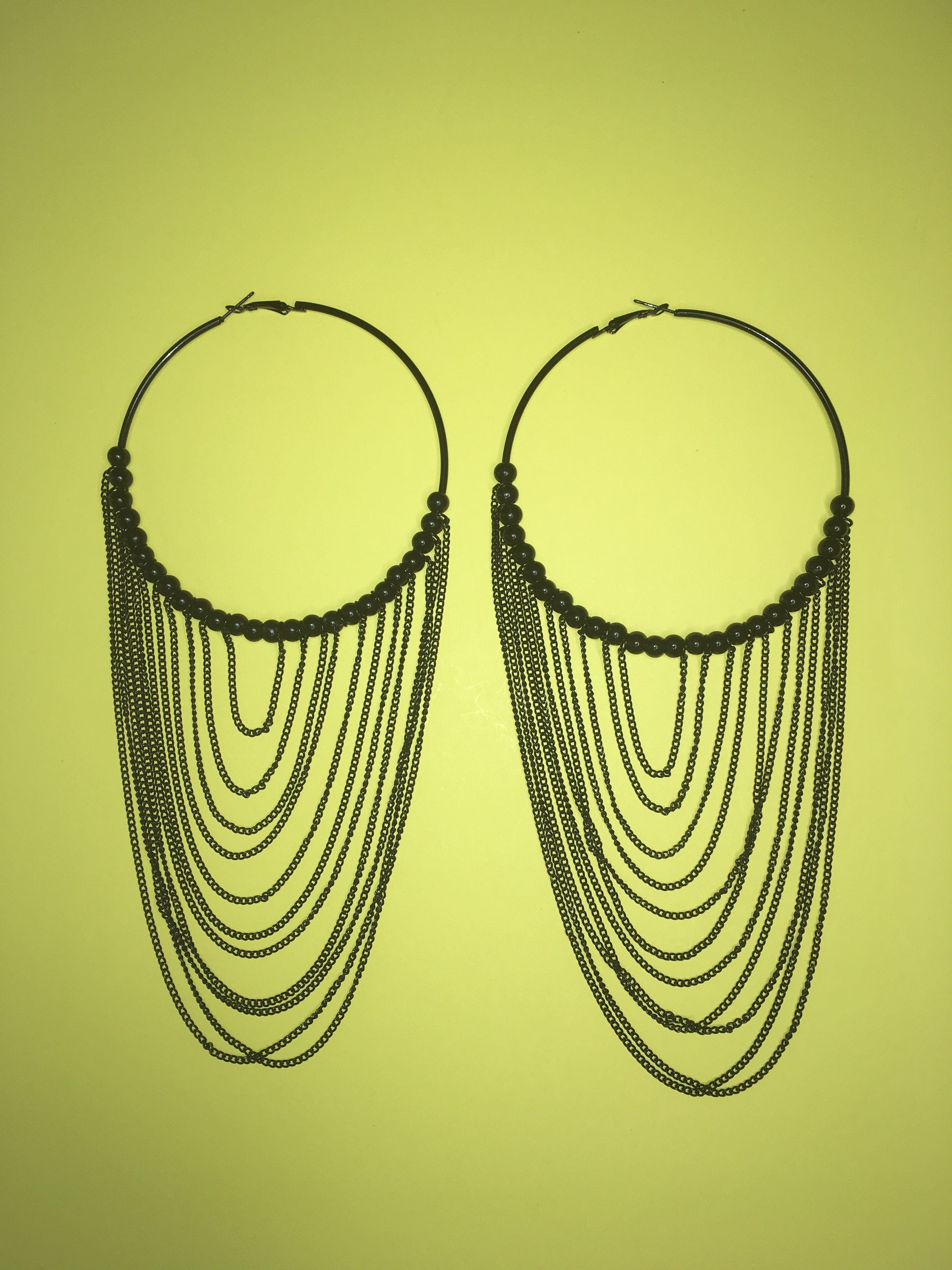 Hoops and Chains Dangle Earrings