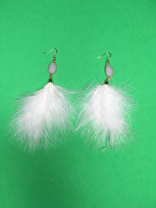 Boucles d'oreilles plumes élégantes