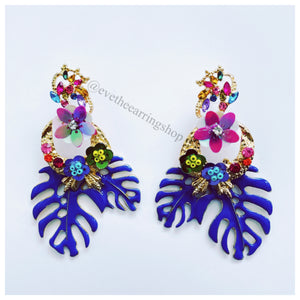 Island Fever bouquet Earrings (Various Colours)