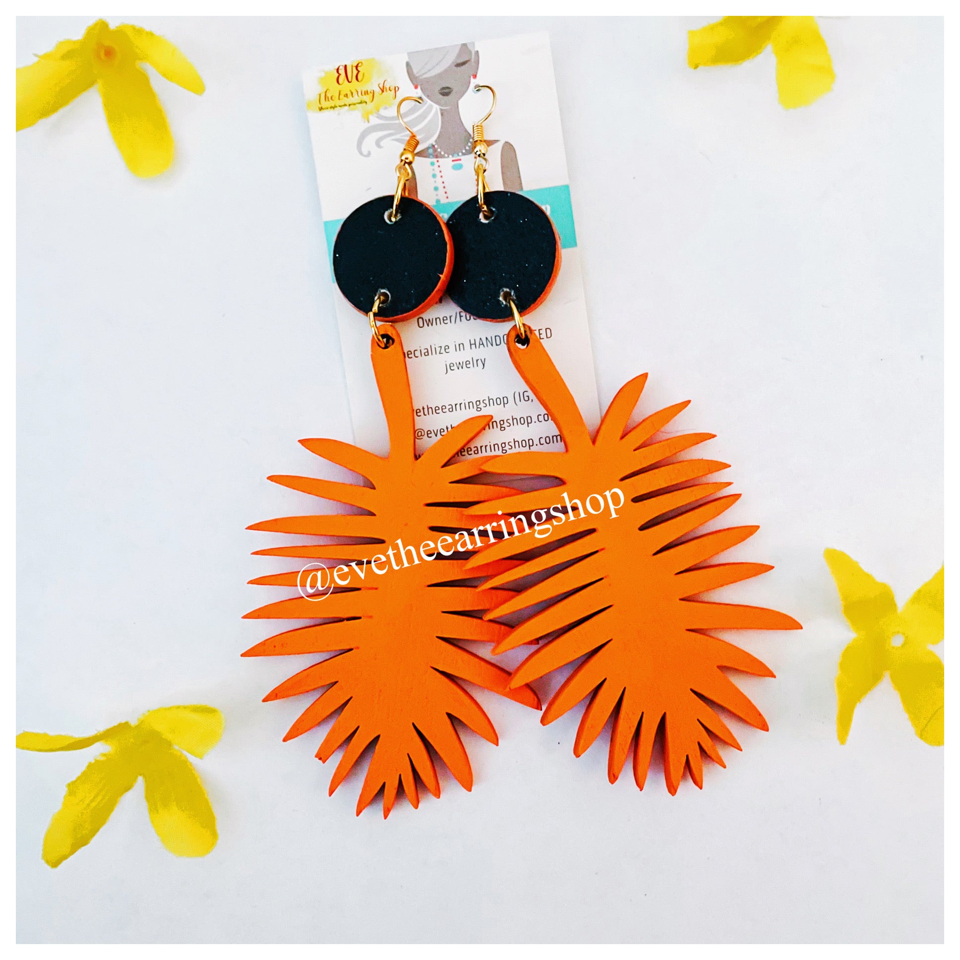 Orange Sunset Handcrafted Earrings