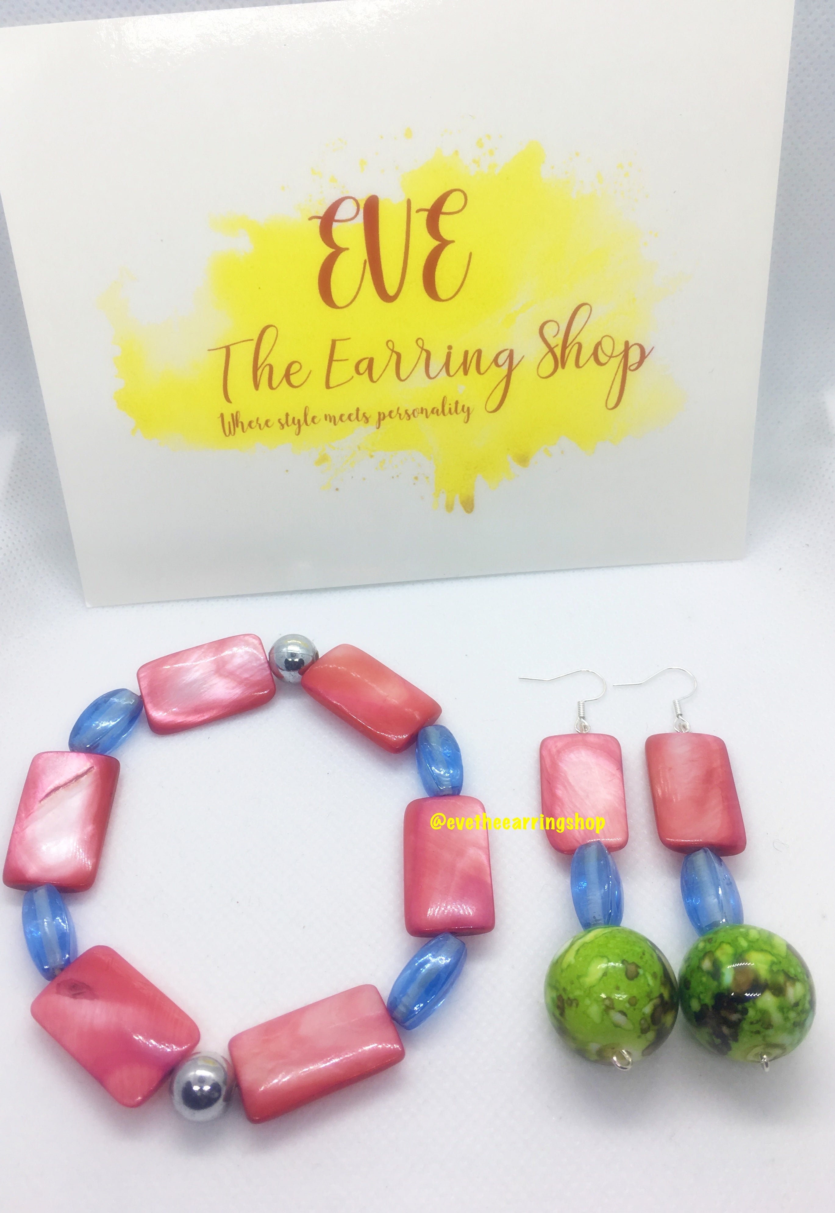 "NOVA" Handmade Earring and Bracelet Set