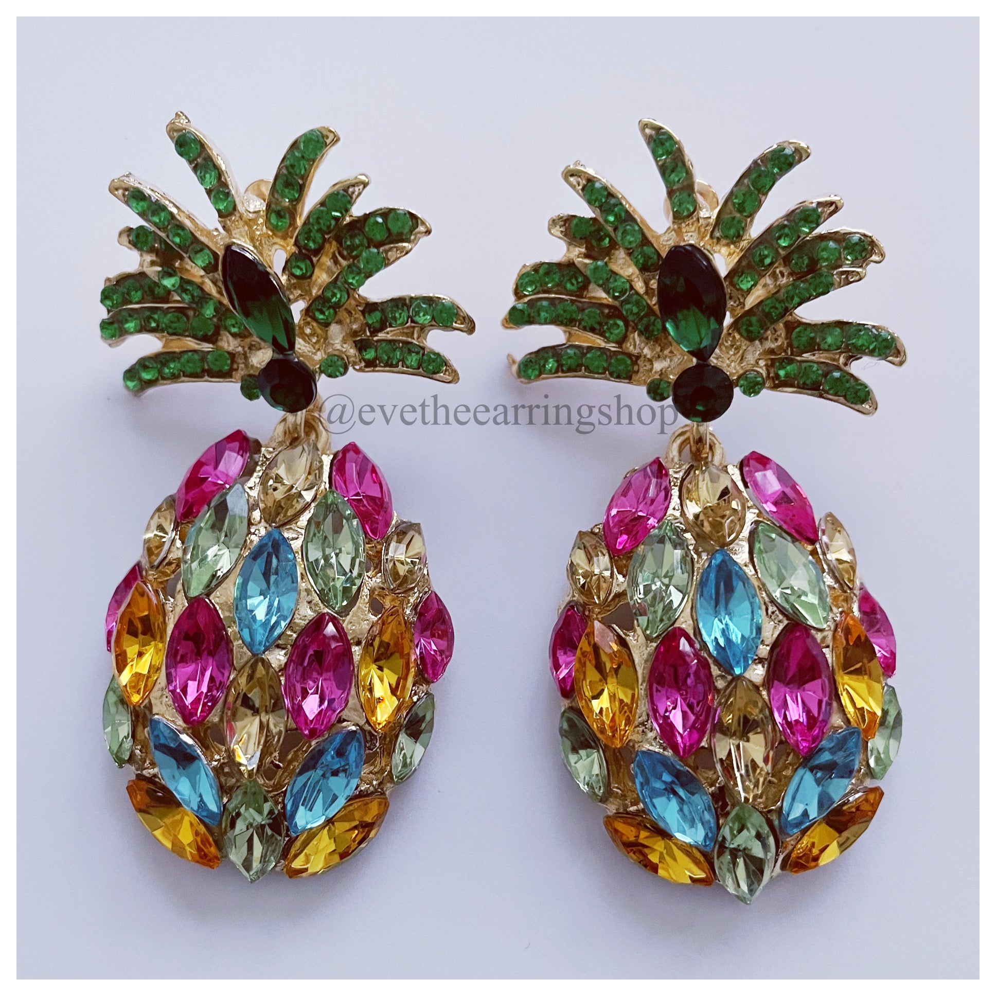 Pineapple Baby Bling Earrings