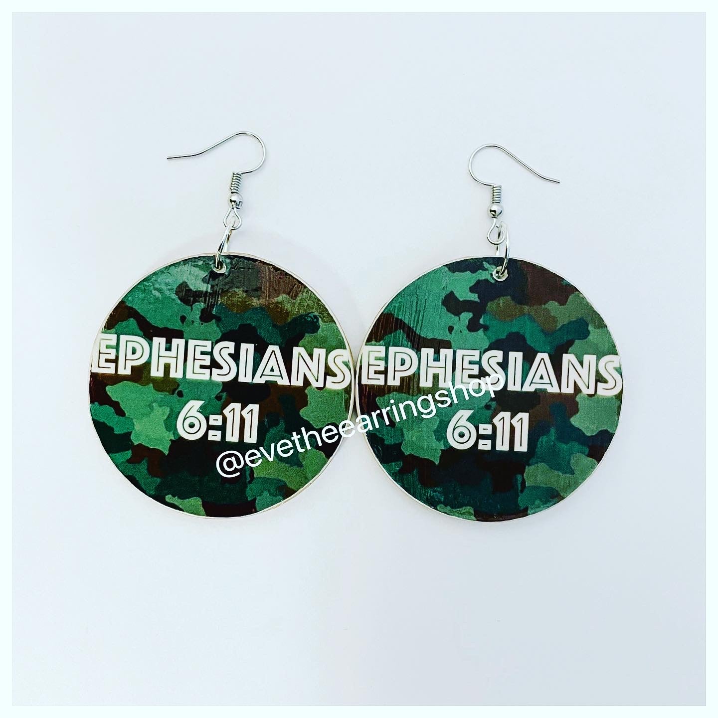 EPHESIANS 6: 11 Handcrafted Earrings