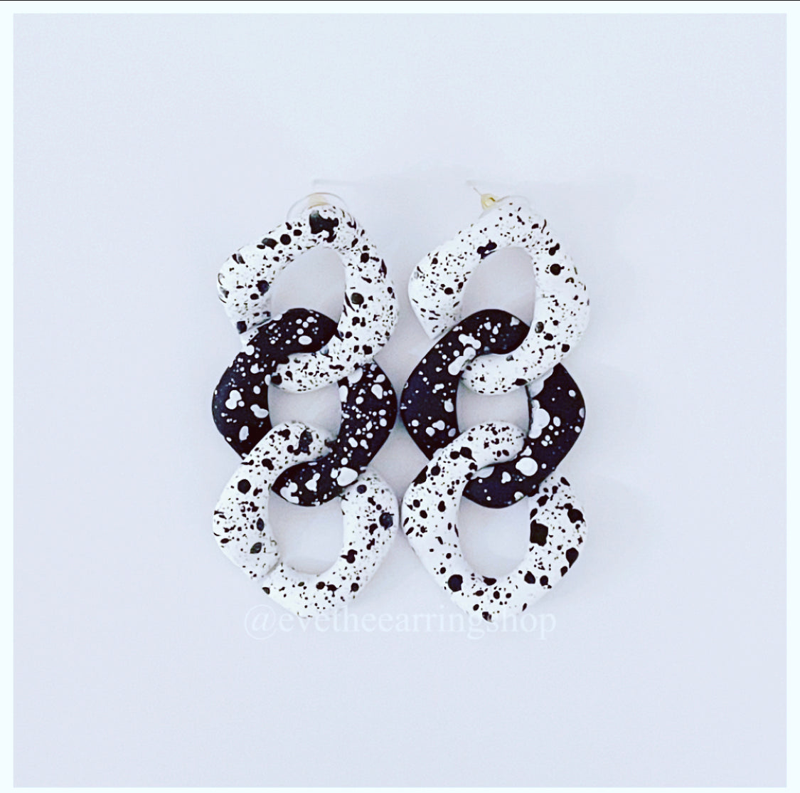 Black & White Affair Chain link Earrings (assorted styles)