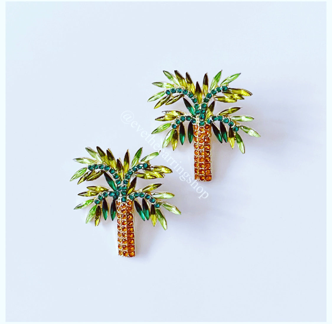 Let's Go to Vacay Superbes boucles d'oreilles haute couture en forme de cocotier (couleurs assorties)